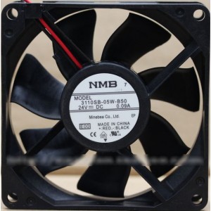 NMB 3110SB-05W-B50 3110SB-05W-B50-E00 24V 0.09A 2wires cooling fan